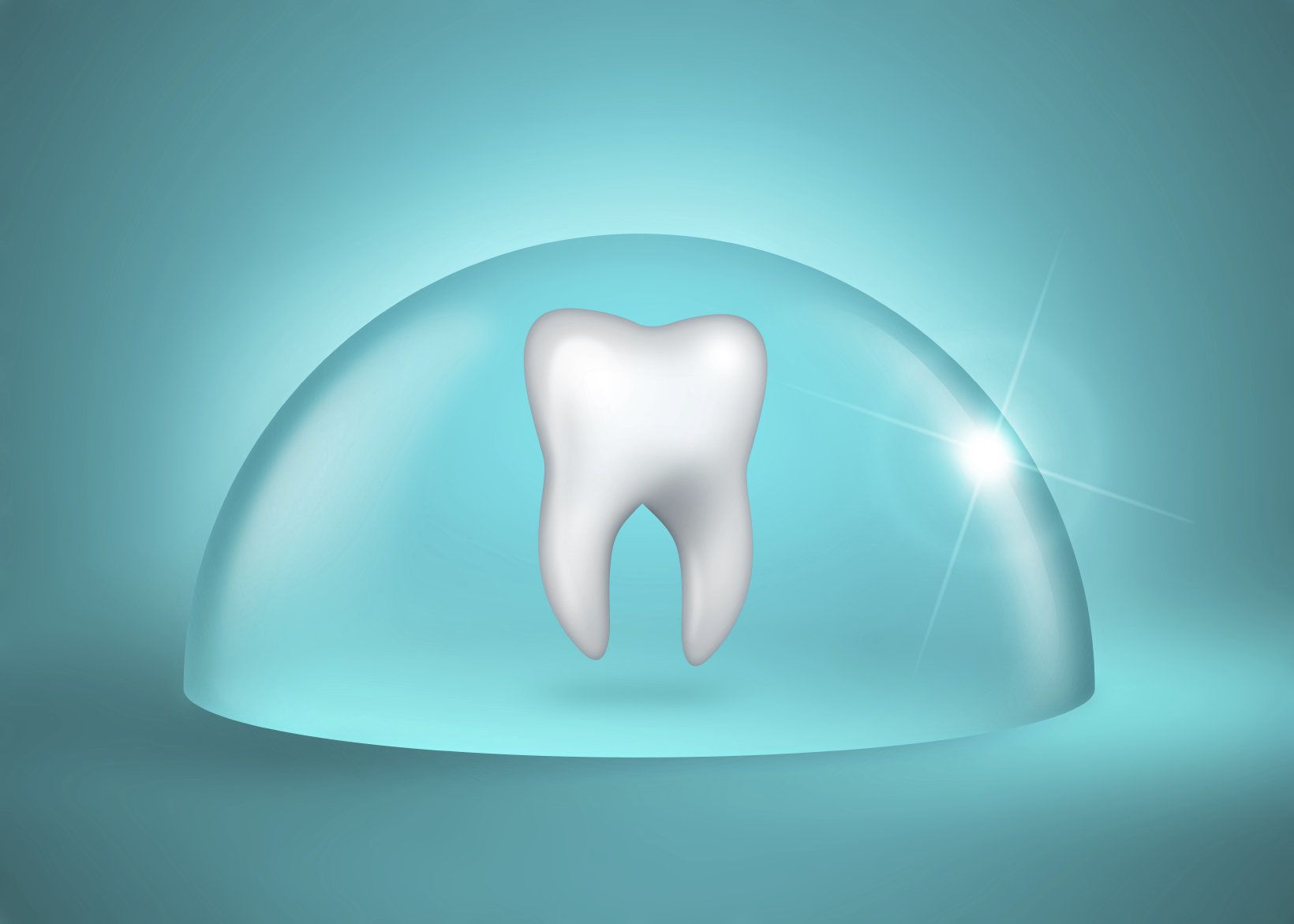 A protected tooth.